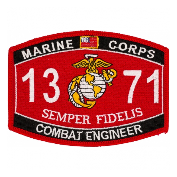 USMC MOS 1371 Combat Engineer Patch