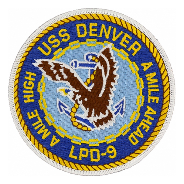 USS Denver LPD-9 Ship Patch