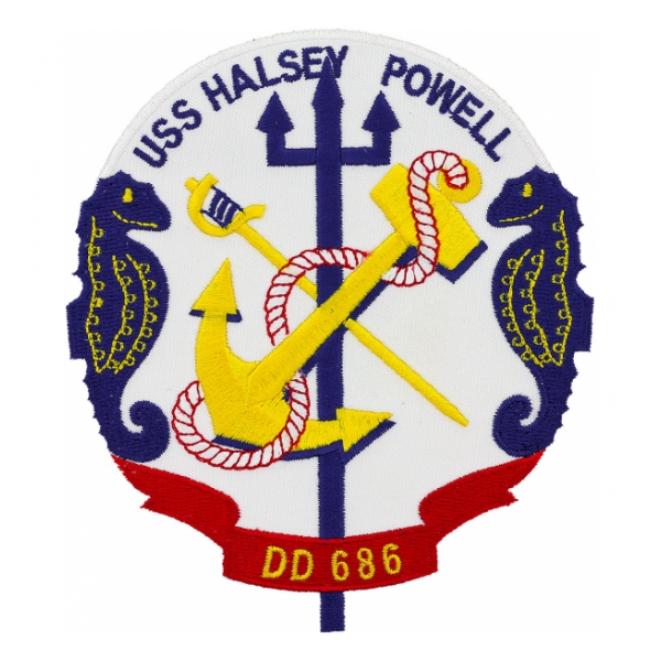 USS Halsey Powell DD-686 Ship Patch