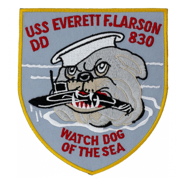 USS Everett F. Larson DD-830 Ship Patch