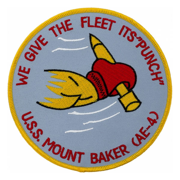 USS Mount Baker AE-4 Ship Patch