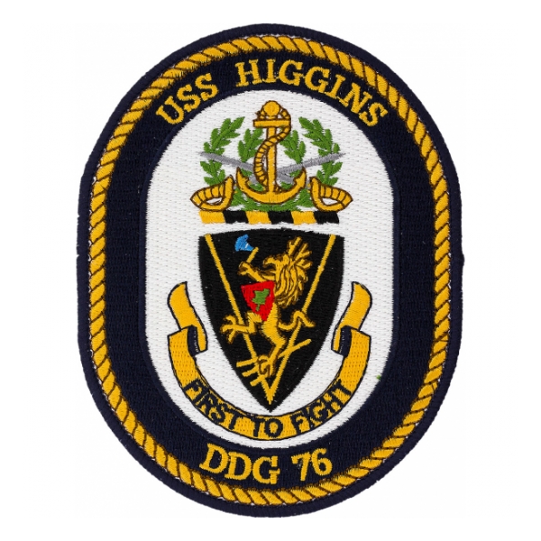 USS Higgins DDG-76 Ship Patch
