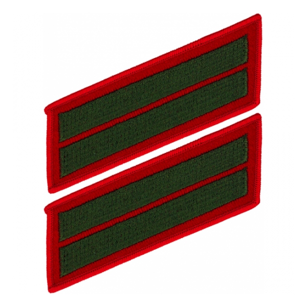 Marine Corps Service Stripes Male - Double (Red/Green)