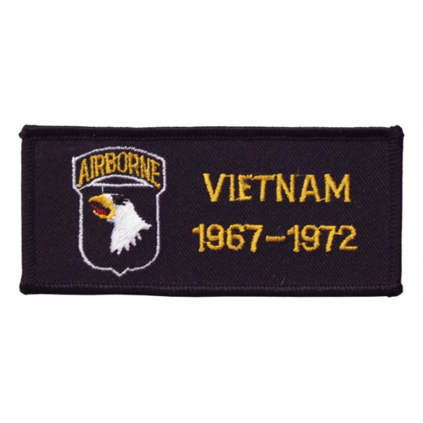 101st Airborne Division Vietnam Patch w/ Dates