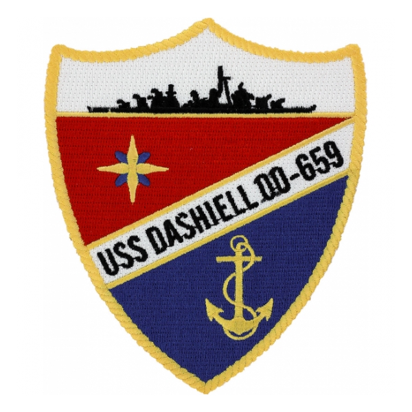 USS Dashiell DD-659 Ship Patch