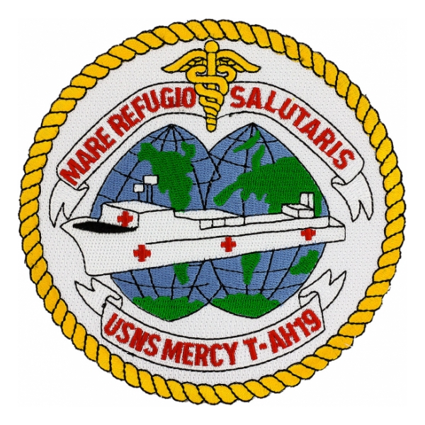 USNS Mercy T-AH-19 Ship Patch