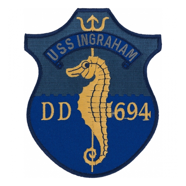 USS Ingraham DD-694 Ship Patch