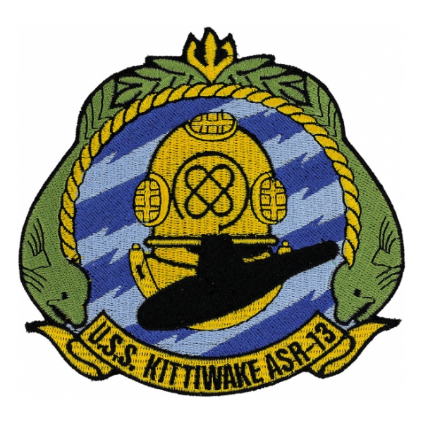 USS Kittiwake ASR-13 Ship Patch