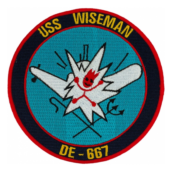 USS Wiseman DE-667 Ship Patch