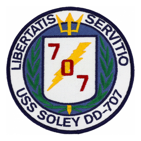 USS Soley DD-707 Ship Patch