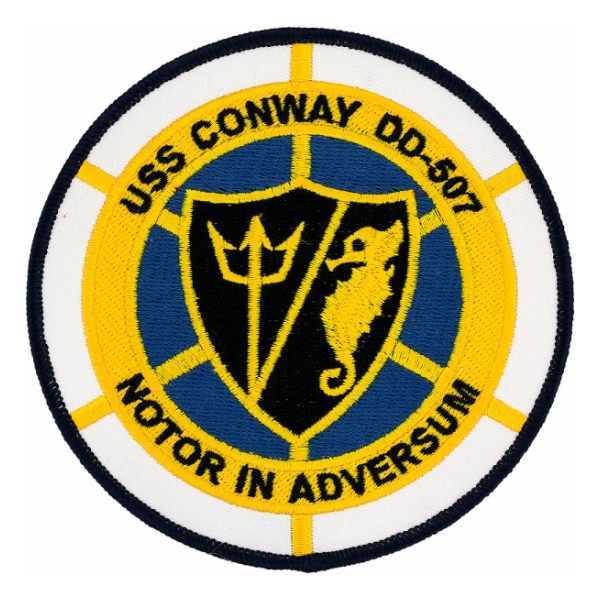 USS Conway DDE-507 Ship Patch
