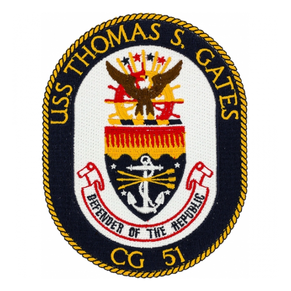 USS Thomas S. Gates CG-51 Ship Patch