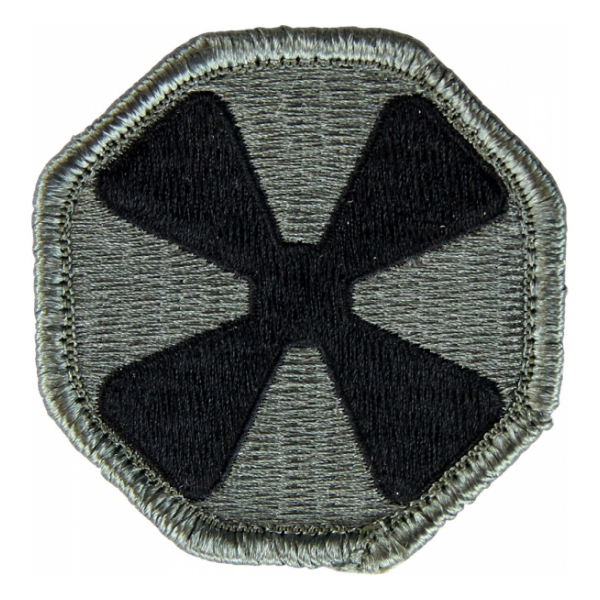 8th Army Patch Foliage Green (Velcro Backed)