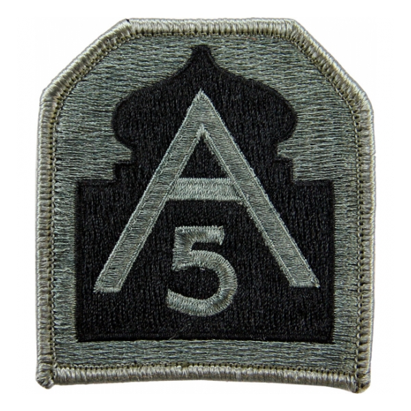 5th Army Patch Foliage Green (Velcro Backed)