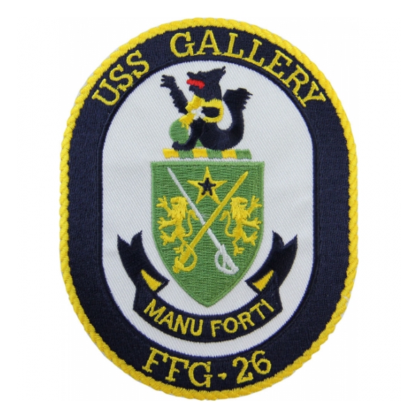USS Gallery FFG-26 Ship Patch