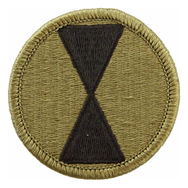 7th Infantry Division Scorpion / OCP Patch With Hook Fastener