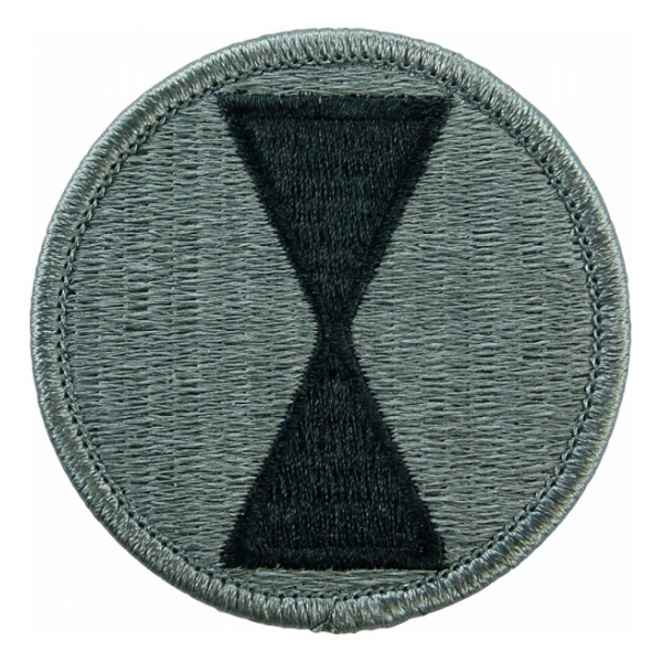 7th Infantry Division Patch Foliage Green (Velcro Backed)