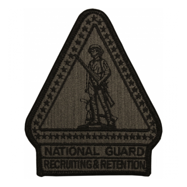 National Guard Recruiting & Retention Foliage Green Patch (Velcro Backed)