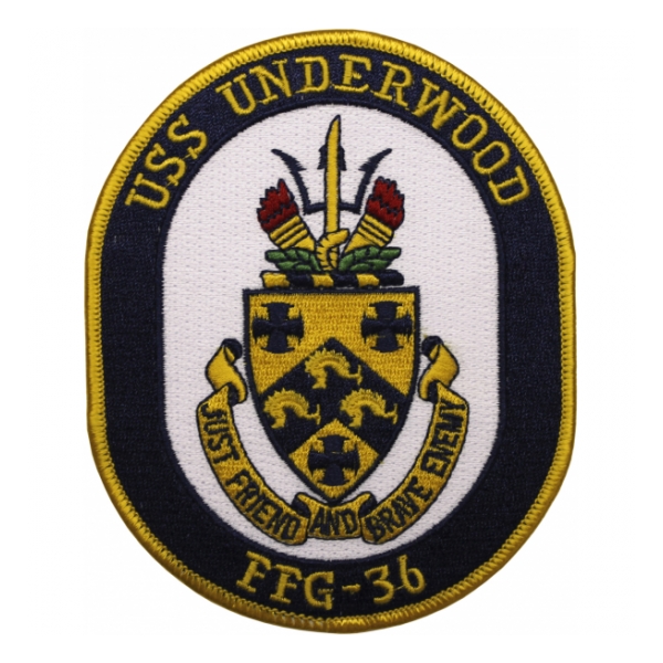 USS Underwood FFG-36 Ship Patch
