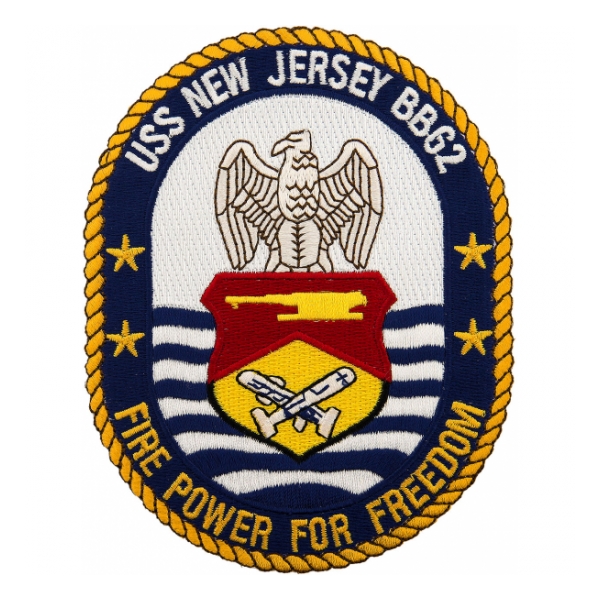 USS New Jersey BB-62 Ship Patch
