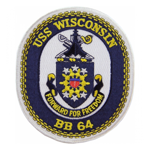 USS Wisconsin BB-64 Ship Patch