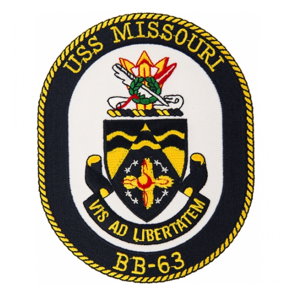 USS Missouri BB-63 Ship Patch