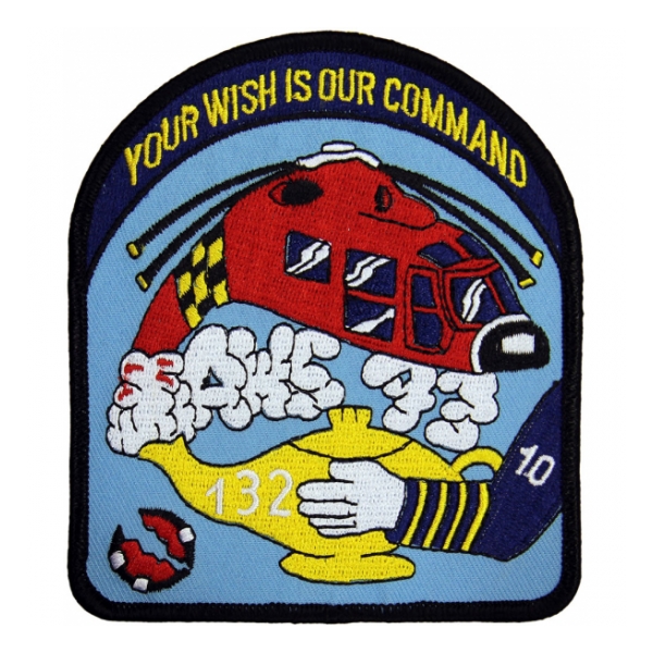 Coast Guard Helicopter Genie Rescue Squadron 132 Patch