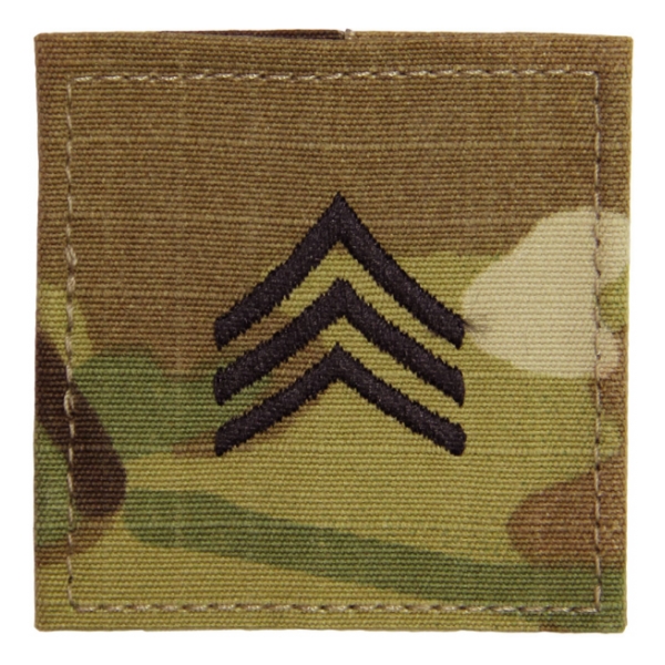 Army Scorpion Sergeant E-5 Rank with Velcro Backing
