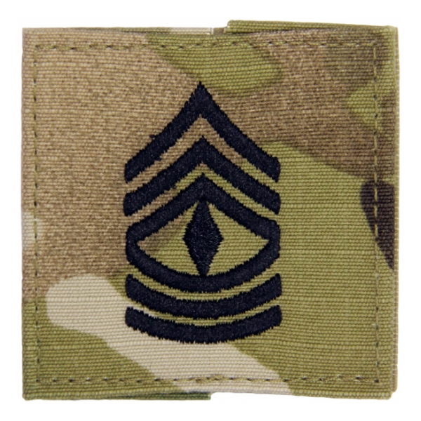 Army Scorpion First Sergeant E-8 Rank with Velcro Backing