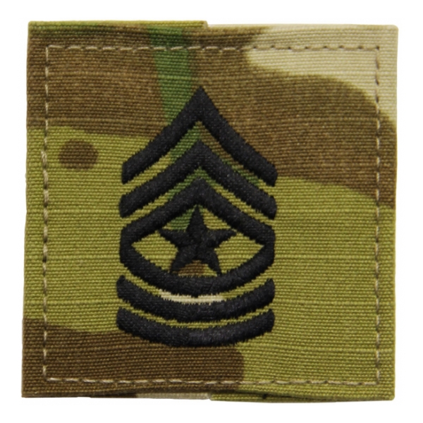 Army Scorpion Sergeant Major E-9 Rank with Velcro Backing