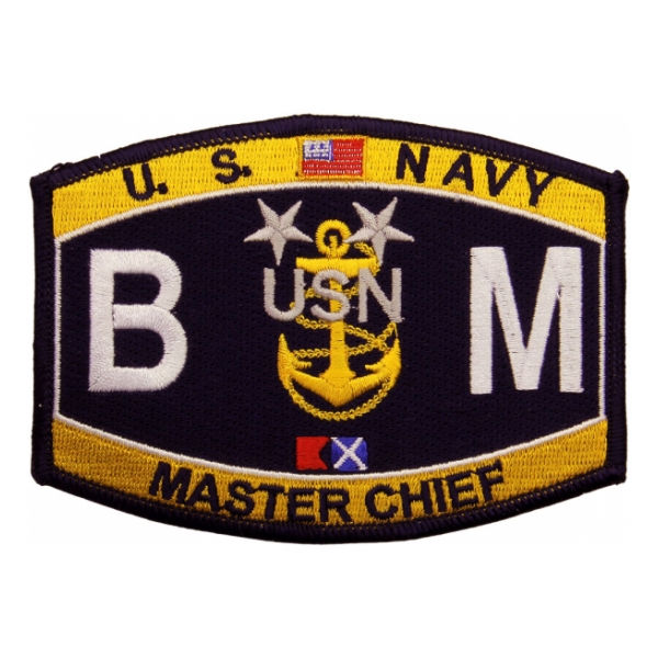 USN RATE BM Boatswains Mate Master Chief Patch