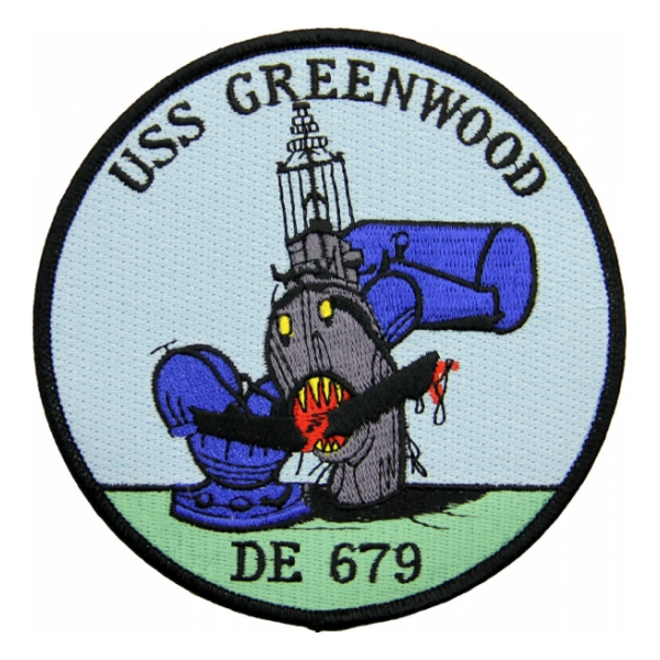 USS Greenwood DE-679 Ship Patch