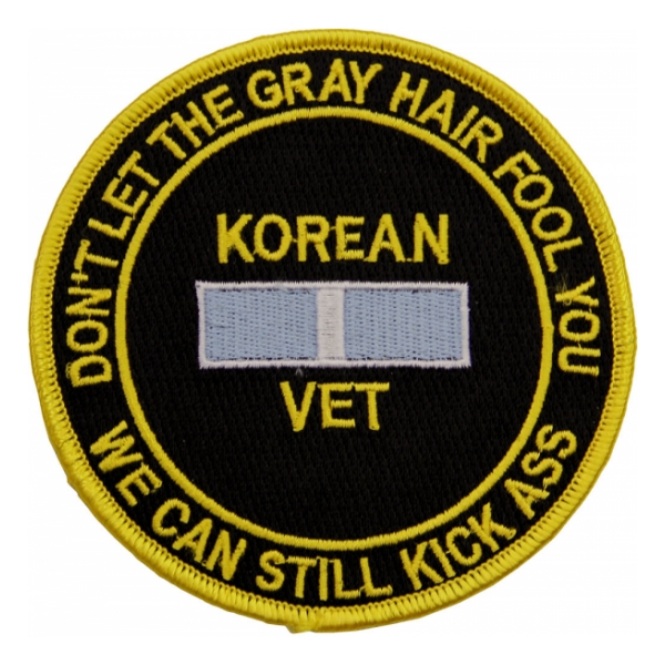 Korean Vet (Don't Let The Gray Hair Fool You) Patch
