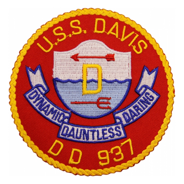 USS David DD-937 Ship Patch
