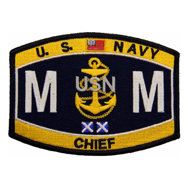 USN RATE MM Chief Machinist Mate Patch