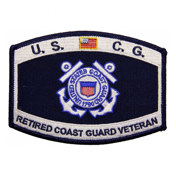 USCG Retired Coast Guard Veteran Patch