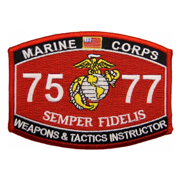 USMC MOS 7577 Weapons & Tactics Instructor Patch