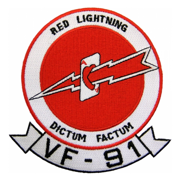 Navy Fighter Squadron VF-91 (Red Lightning) Patch