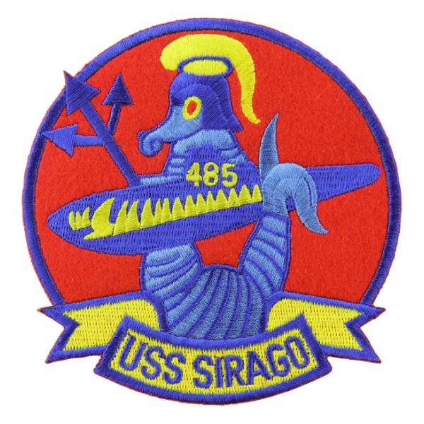 USS Sirago SS-485 Submarine Submarine Patch