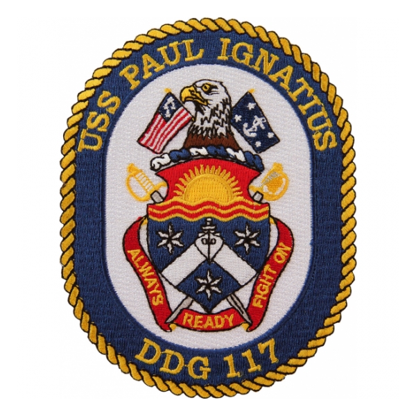 USS Paul Ignatius DDG-117 Ship Patch