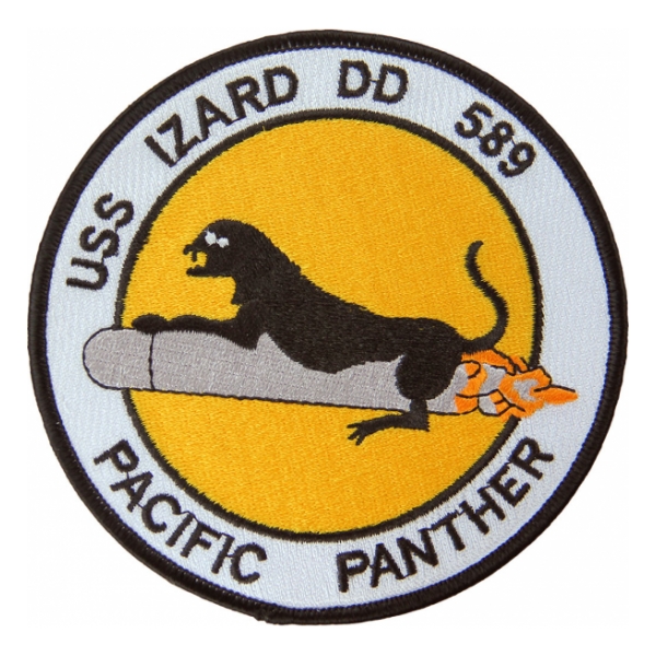 USS Izard DD-589 (Pacific Panther) Ship Patch