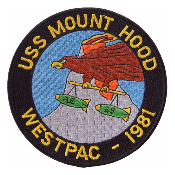 USS Mount Hood AE-29 (WESTPAC-1981) Ship Patch