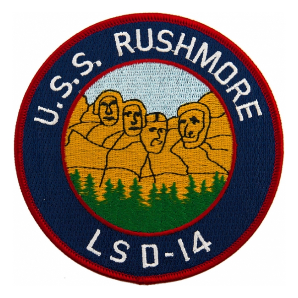 USS Rushmore LSD-14 Ship Patch