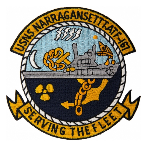 USNS Narragansett T-ATF-167 Ship Patch