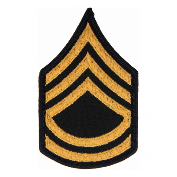 Army Sergeant First Class Chevron (Gold / Blue) (Female)