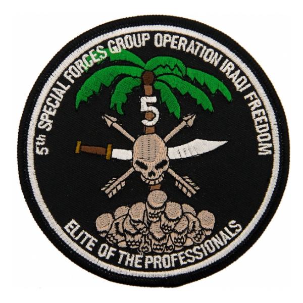 5th Special Forces Group Operation Iraqi Freedom (Elite Of The Professionals) Patch