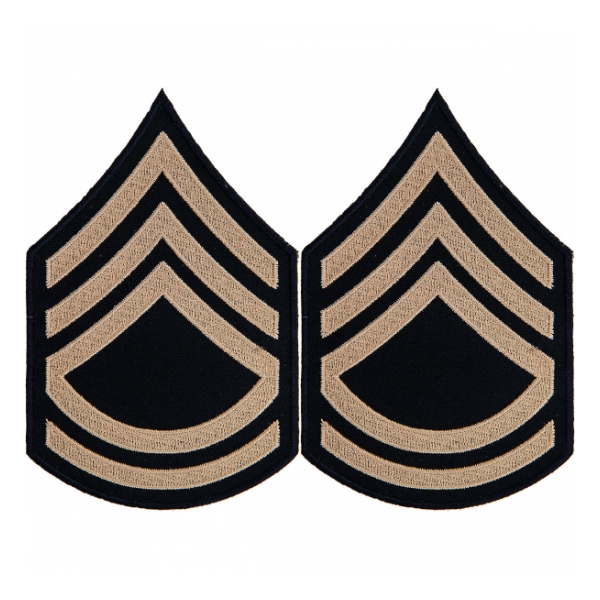 Technical Sergeant Sleeve Chevron (Khaki Stripe)