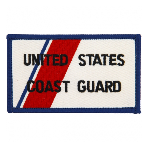 Coast Guard Patch - Rectangle w/ Orange Slash