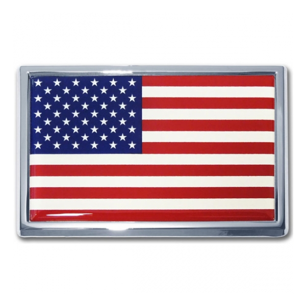 American Flag Automobile Emblem