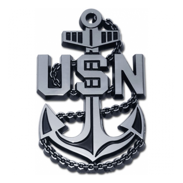 Navy Anchor Automobile Emblem